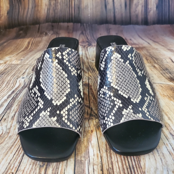 Michael Kors Dixon Python Embossed Leather Mule - Picture 11 of 11